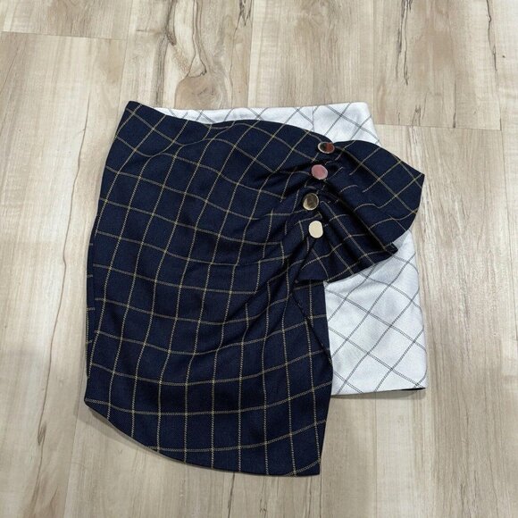 Women’s N12H Skirt Geometric Blue Size Small 2-4 - Picture 2 of 9